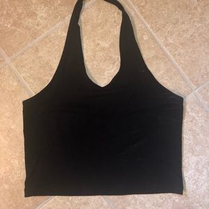 Black Halter Top